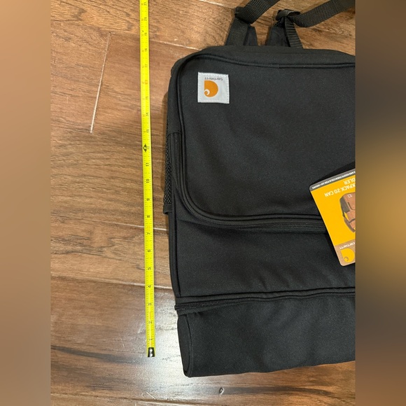 Carhartt Black 20 Can Backpack Cooler Rugged Design New With Tags - Picture 10 of 11